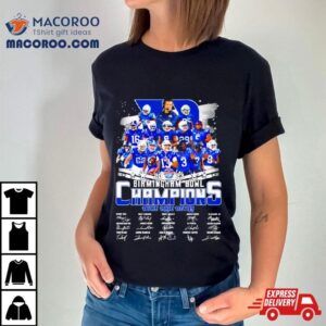 Duke Blue Devils 2023 Birmingham Bowl Champions Signatures Shirt