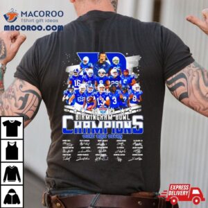 Duke Blue Devils Birmingham Bowl Champions Signatures Tshirt