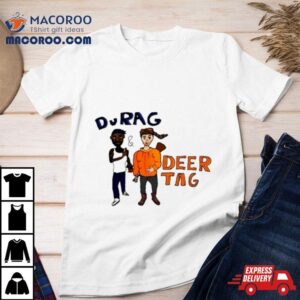 Durag And Deertag Cartoon Tshirt