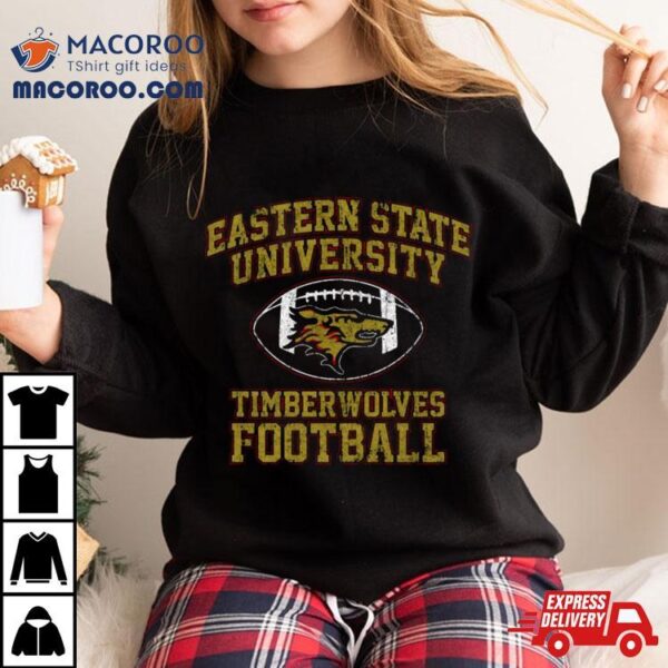 Eastern State University Timberwolves Football Shirt