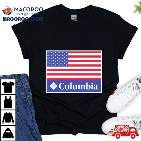 Eric Bates Columbia Usa Flag Shirt