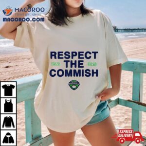 Espn Fantasy Football Respect The Commish Emblem Logo V Tshirt