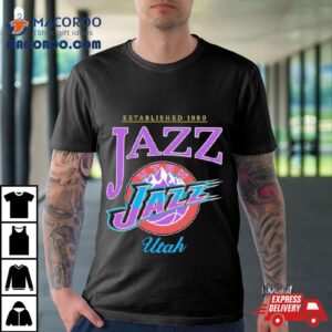 Established Jazz Nba Utah Jazz Basketball Tshirt