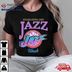 Established Jazz Nba Utah Jazz Basketball Tshirt