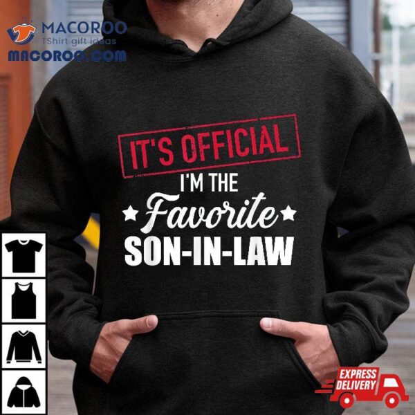 Favorite Son-in-law From Mother-in-law Or Father-in-law Shirt