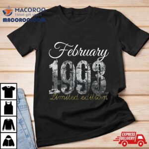 February Tee Year Old Th Birthday Gift Tshirt