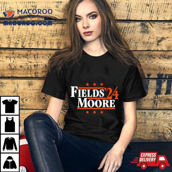 Fields & Moore ’24 Chicago Football Legends Political Campaign Parody Shirt