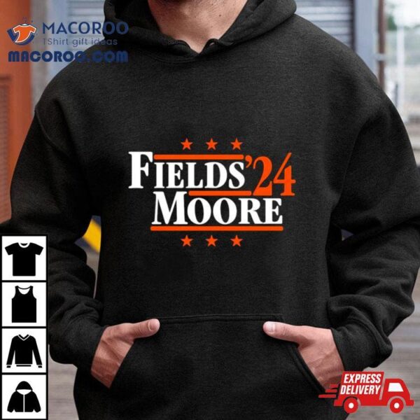 Fields & Moore ’24 Chicago Football Legends Political Campaign Parody Shirt