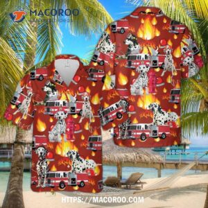 Fire Trucks Firefighter Hawaiian Shirt