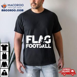 Flag Football Silhouette On Shirt