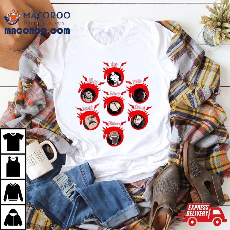 Fma Brotherhood 7 Deadly Sins Shirt Fma Brotherhood 7 Deadly Sins Shirt