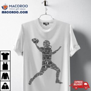 Football Player American Boys Kids Tshirt