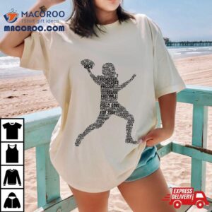 Football Player American Boys Kids Tshirt