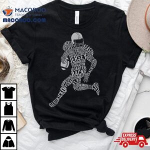 Football Player Typography Shirt