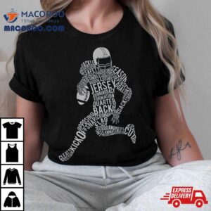 Football Player Typography Shirt