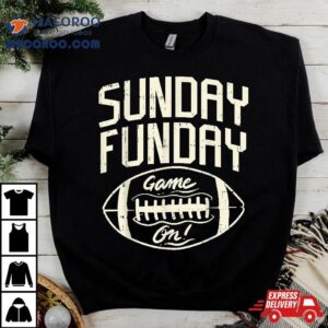 Funday Sunday Game Day American Football Gridiron Sport Gift Shirt