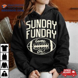 Funday Sunday Game Day American Football Gridiron Sport Gif Tshirt