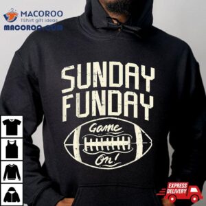 Funday Sunday Game Day American Football Gridiron Sport Gif Tshirt