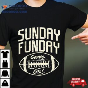 Funday Sunday Game Day American Football Gridiron Sport Gif Tshirt