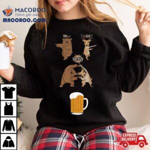 Funny Beer Saying Bear Deer Fusion Manga Shirt