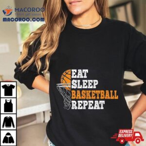 Funny Eat Sleep Basketball Repeat Player Shirt