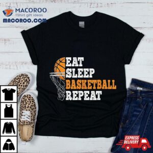 Funny Eat Sleep Basketball Repeat Player Shirt