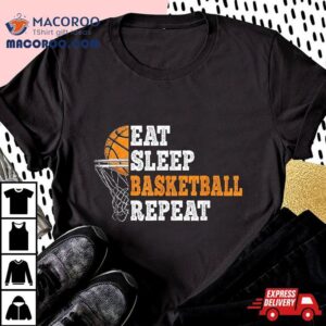 Funny Eat Sleep Basketball Repeat Player Tshirt