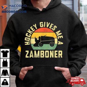Funny Hockey Gives Me A Zamboner Boys Youth Lover Tshirt