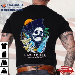 Gasparilla Tampa Florida Booze Beads Booty Pirates Tshirt