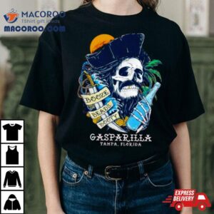 Gasparilla Tampa Florida Booze Beads Booty Pirates Tshirt