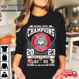 Georgia Bulldogs Football Orange Bowl Champions Victory Florida Tshirt