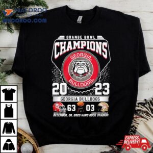 Georgia Bulldogs Football Orange Bowl Champions Victory Florida Tshirt