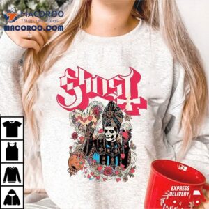 Ghost Logo Hearts Papa Valentine S Day Tshirt