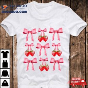 Girls Trendy Ribbon Heart Coquette Valentines Day Shirt