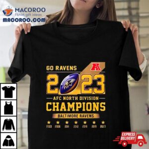 Go Ravens Afc North Division Champions Tshirt