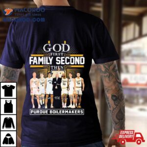 God First Family Second Then Purdue Boilermakers Basketball 2023 2024 Signatures Shirt 3 God First Family Second Then Purdue Boilermakers Basketball Signatures Tshirt