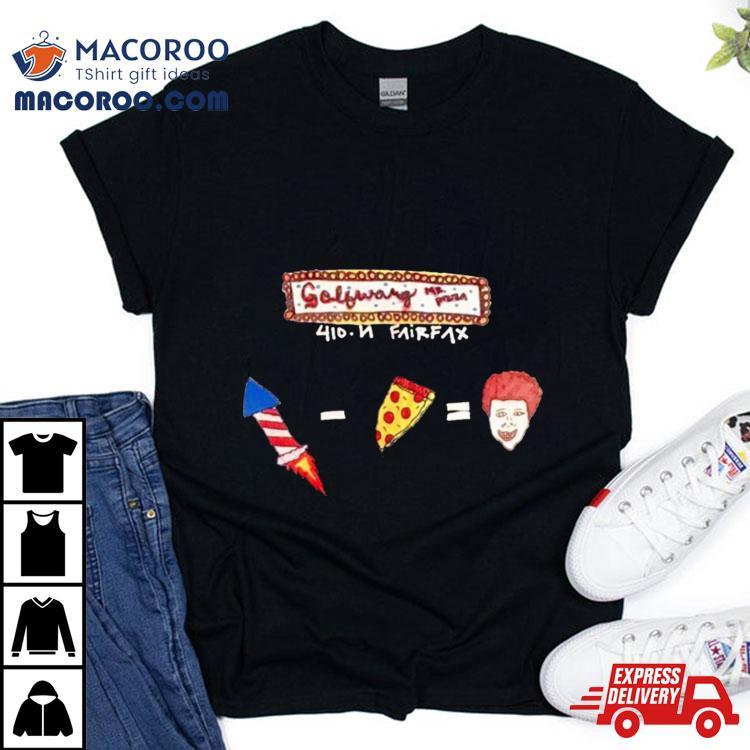 Golfwang Mr Pizza 410 N Fairfax Shirt Golfwang Mr Pizza 410 N Fairfax Shirt