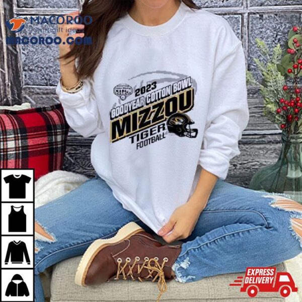 Goodyear Cotton Bowl 2023 Missouri Tigers Helmet T Shirt