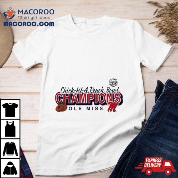 Gray Ole Miss Rebels 2024 Peach Bowl Champions Superior Ability Ole Miss Peach Bowl T Shirt