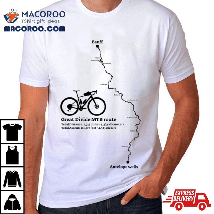 Great Divide Mtb Route Shirt Great Divide Mtb Route Shirt