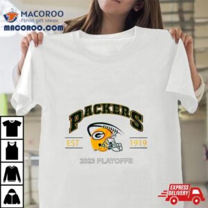Green Bay Packers 1919 Football 2023 Playoffs Helmet Shirt