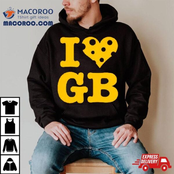 Green Bay Packers I Heart Gb Shirt