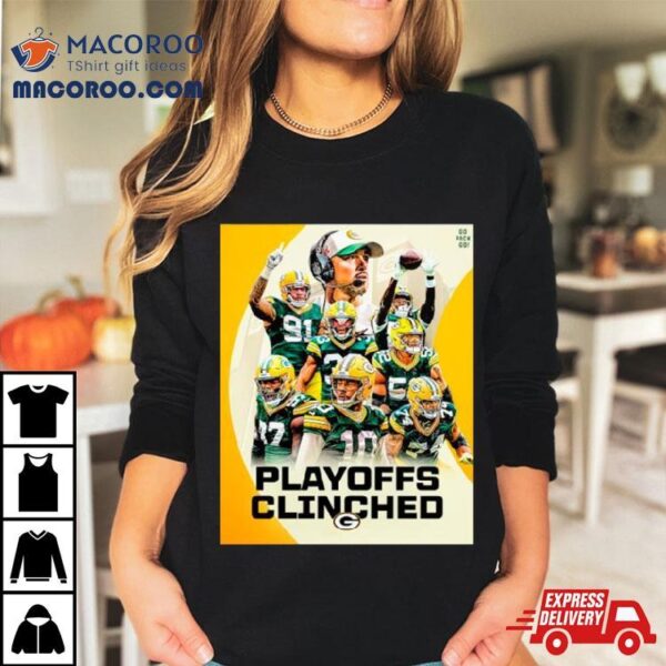 Green Bay Packers Playoffs Clinched Football 2024 Shirt