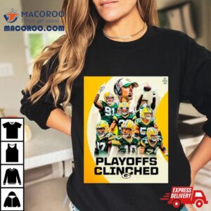 Green Bay Packers Playoffs Clinched Football Tshirt