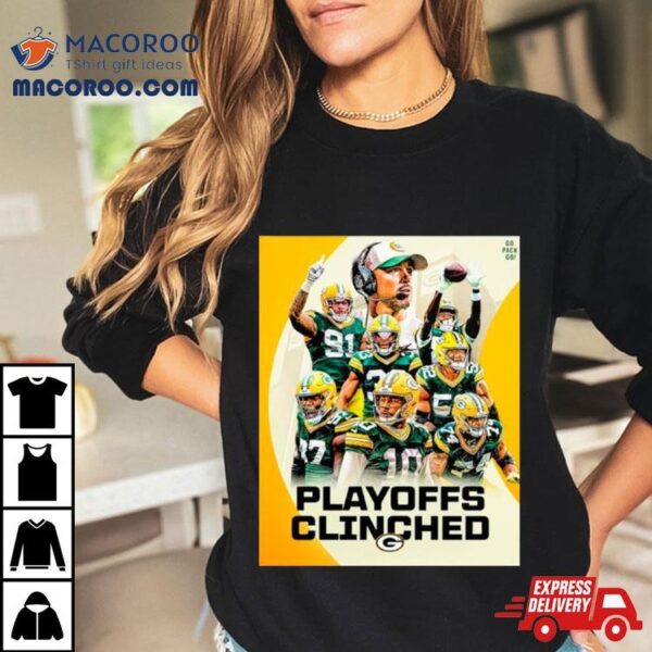 Green Bay Packers Playoffs Clinched Football 2024 Shirt