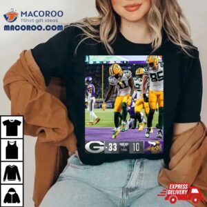 Green Bay Packers Win Minnesota Vikings Nfl Gameday Final Score Tshirt