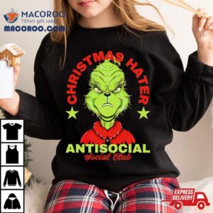 Grinch Christmas Hater Antisocial Social Club Shirt