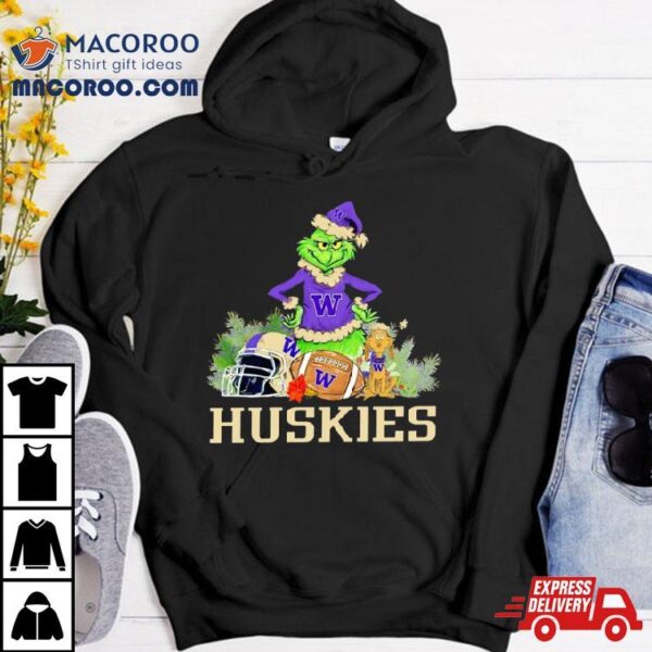 Grinch Washington Huskies Christmas Shirt