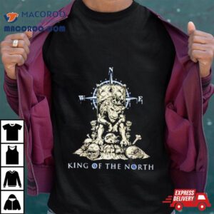 Grit King Of The North Detroit Lions Football Skeleton Shirt