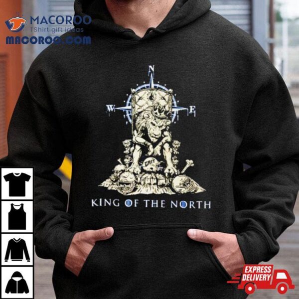 Grit King Of The North Detroit Lions Football Skeleton Shirt